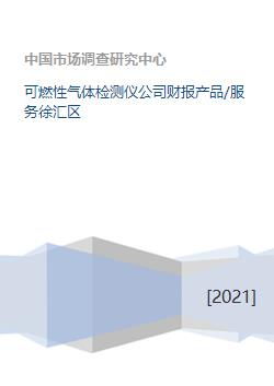 可燃性氣體檢測儀公司財報分析及產品服務拓展——以徐匯區軟件測試服務為重點